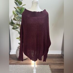 Women's Burgundy Sweater